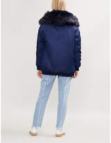 Thumbnail for your product : Maje Govember faux fur-trimmed shell parka coat