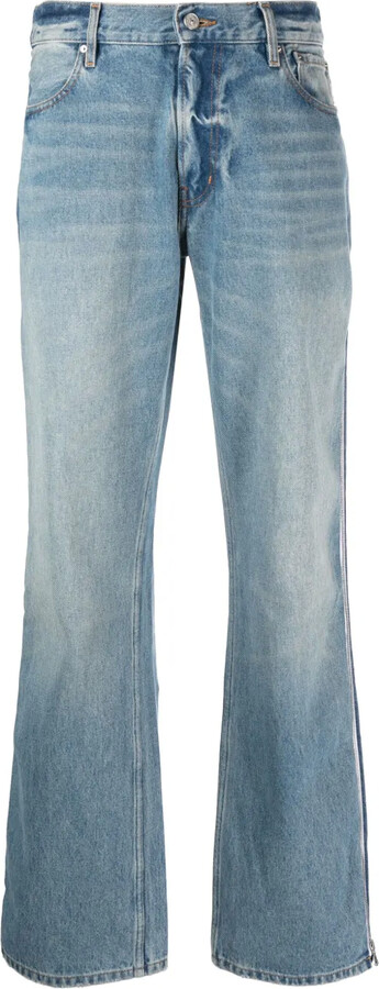 GAUCHERE Wide-Leg Zipped Jeans