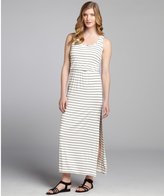 Thumbnail for your product : Wyatt Black And Ivory Striped Stretch Jersey Maxi Tank Dress