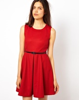 Thumbnail for your product : Le Ciel Skater Dress With Belt