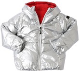 Thumbnail for your product : Finger In The Nose Reversible Hooded Nylon Down Jacket