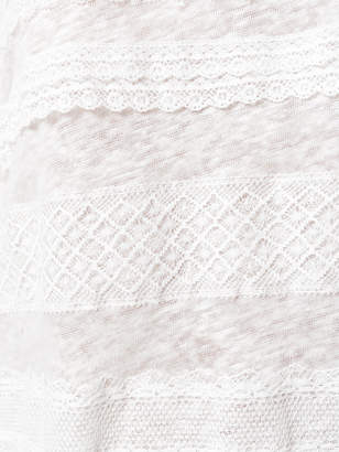 Burberry lace detail T-shirt