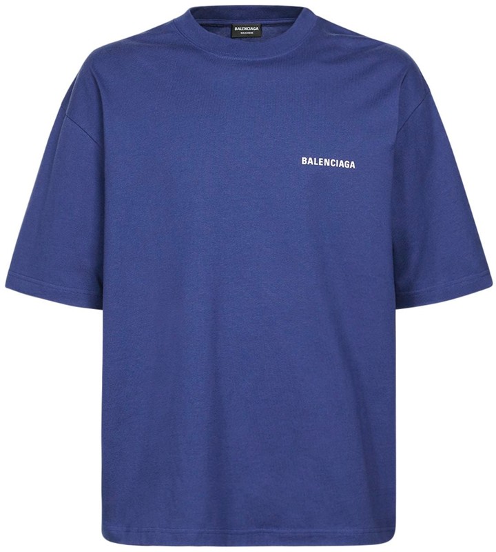 Balenciaga T-shirt Blue Men | ShopStyle