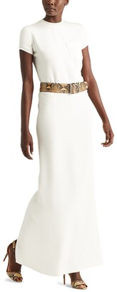 Ralph Lauren Collection Gerald Short-Sleeve Silk Gown