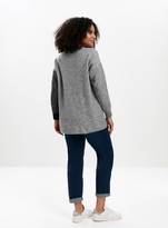 Thumbnail for your product : Evans Grey Button Detail Jumper