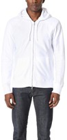 Thumbnail for your product : Reigning Champ Twill Jersey Raglan Sleeve Zip Hoodie