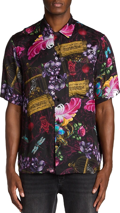 Versace Jeans Couture Printed Camp Shirt