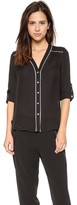 Thumbnail for your product : Vince Contrast Piping Blouse