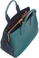 Thumbnail for your product : Miu Miu Two-tone textured-leather tote