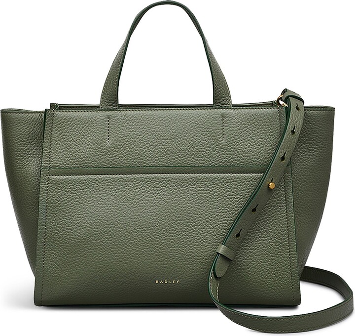 Radley Oak Street Leather Zip Tote w/ Crossbody Strap