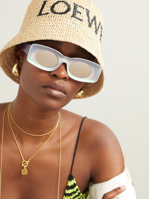 サングラス Loewe Paulas Ibiza Rectangular Sunglasses Loewe + Paula's Ibiza Rectangle-frame Acetate Sunglasses