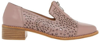 Abbey Nude Leather Flat