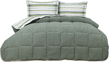 Wear Sierra Sherpa Reversable Quilted Comforter in Turkish Cotton and Lambswool for Single and Double Beds, 4 Piece Bedding Set