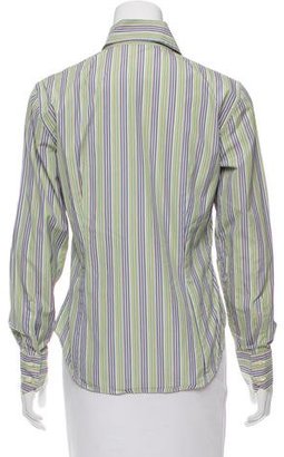 Etro Striped Button-Up Top