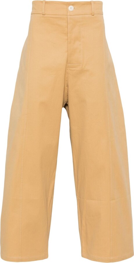 SAGE NATION Neutral Wide-Leg Trousers