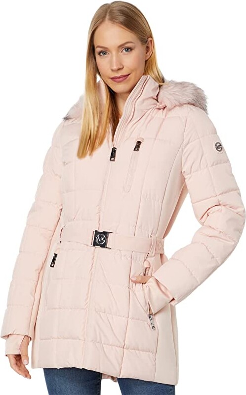MICHAEL Michael Kors Active Belted Puffer Jacket A421504Q - ShopStyle