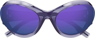 Alexander McQueen Sunglasses Cat-Eye Frame Sunglasses
