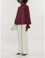 Thumbnail for your product : Merlette New York Majorelle long-sleeved cotton-poplin blouse