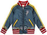 Thumbnail for your product : Gucci Children's embroidered nylon bomber jacket