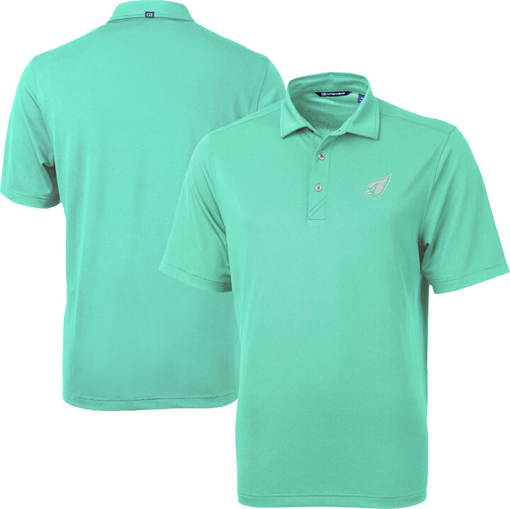 Men's Cutter & Buck Green Arizona Cardinals Virtue Eco Pique Recycled Polo
