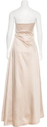 Vera Wang Strapless Satin Gown