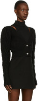 Thumbnail for your product : Wandering SSENSE Exclusive Black Cropped Knit Cardigan