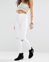 Thumbnail for your product : boohoo Busted Knee Skinny Jean