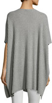 Thumbnail for your product : Eileen Fisher Cashmere Ribbed Easy Poncho Sweater