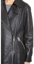 Thumbnail for your product : Marc by Marc Jacobs Karlie Leather Coat