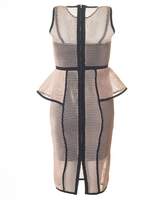 Thumbnail for your product : Forever Unique Luxe Sport Peplum Dress Colour: NUDE, Size: 10