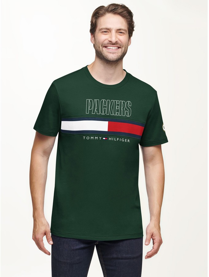 Tommy Hilfiger Green Bay Packers Flag T-Shirt - ShopStyle