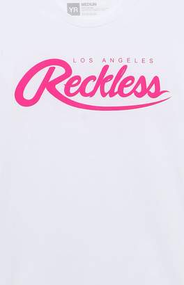 Young & Reckless Big R Script White T-Shirt