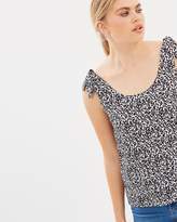 Thumbnail for your product : Oasis Animal Tie-Up Shoulder Top