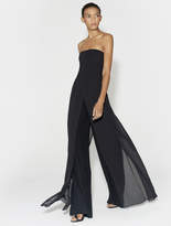 Thumbnail for your product : Halston Chiffon Overlay Strapless Jumpsuit