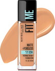 Maybelline Fit Me Matte + Poreless Liquid Foundation Makeup, 322 Warm Honey, 1 fl oz