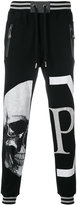 Thumbnail for your product : Philipp Plein jewelled skull track pants
