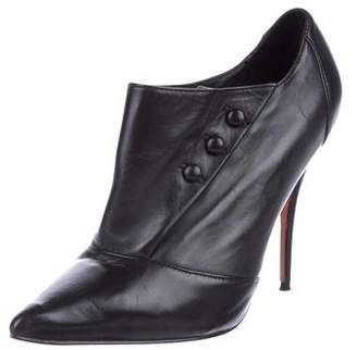 Elizabeth and James Leather Pointed-Toe Booties