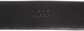 Thumbnail for your product : Boss Black Leather Belt With Metal Keeper Detail