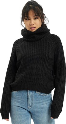 Urban Classics Women's Ladies Short Turtleneck Sweater Roll Collar
