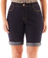 Thumbnail for your product : JCPenney St. John's Bay Denim Bermuda Shorts - Plus