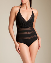 Thumbnail for your product : Zimmermann Sundown Zigzag Halter Swimsuit