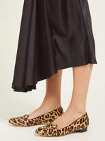 Thumbnail for your product : Charlotte Olympia Kitty Leopard Print Calf Hair Flats - Womens - Brown Multi