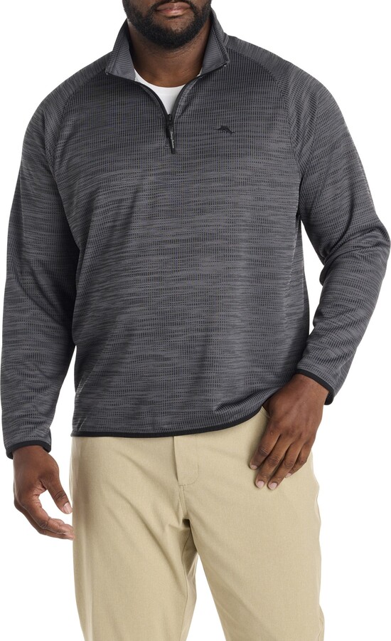 Tommy Bahama Big & Tall Palm Pro 1/4-Zip Pullover