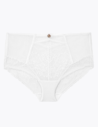 Marks and Spencer Lace & Mesh High Rise Shorts