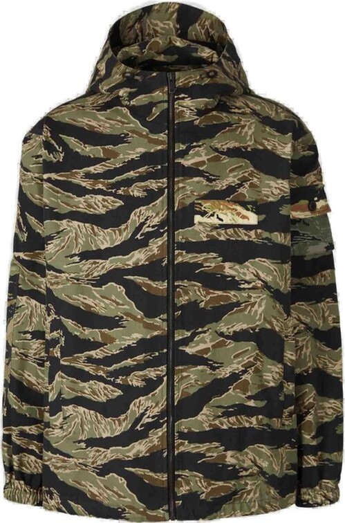 Givenchy Camouflage Printed Windbreaker Jacket