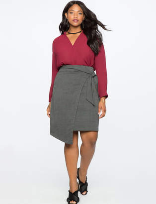 Wrap Front Skirt
