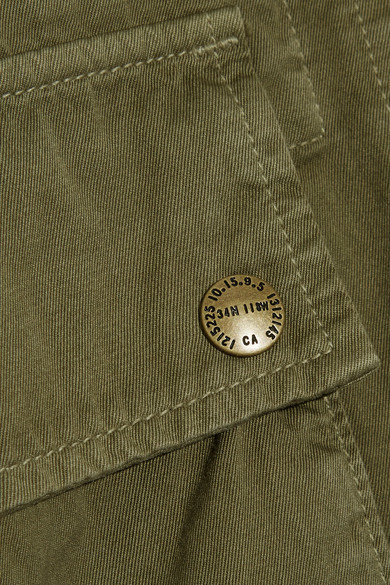 Current/Elliott The Infantry Cotton-gabardine Jacket - Army green ...