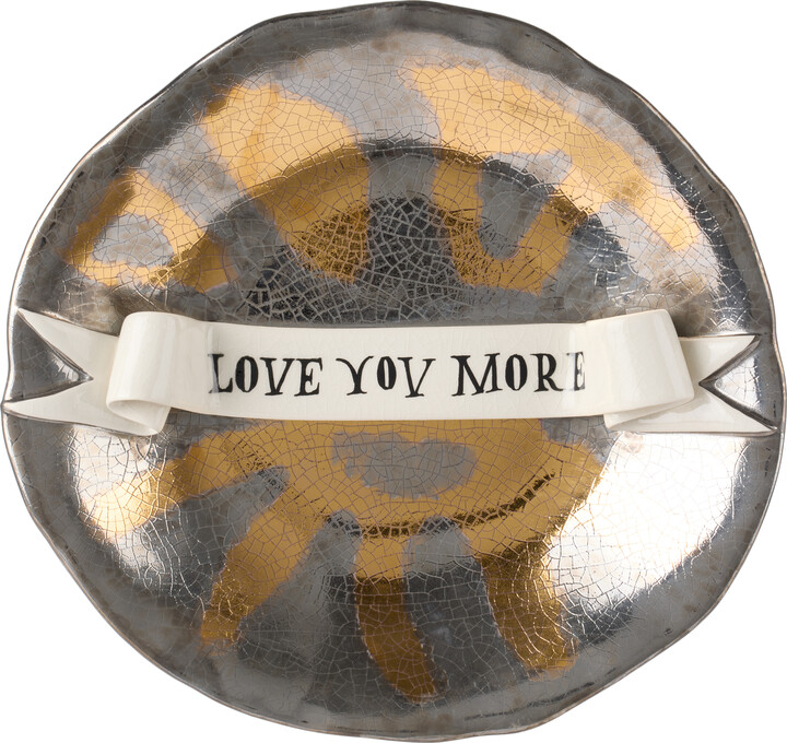 L'OBJET Multicolor Ruan Hoffmann Edition Ribbon 'Love You More' Plate