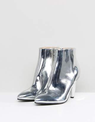Missguided Cone Heel Ankle Boot