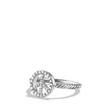 Thumbnail for your product : David Yurman Cable Collectibles Peace Sign Ring with Diamonds